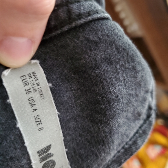 TOPSHOP MOTO black denim overalls - Picture 6 of 6